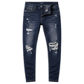 Distressed Slim-Fit Denim Jeans – Dark Indigo | Kollburm