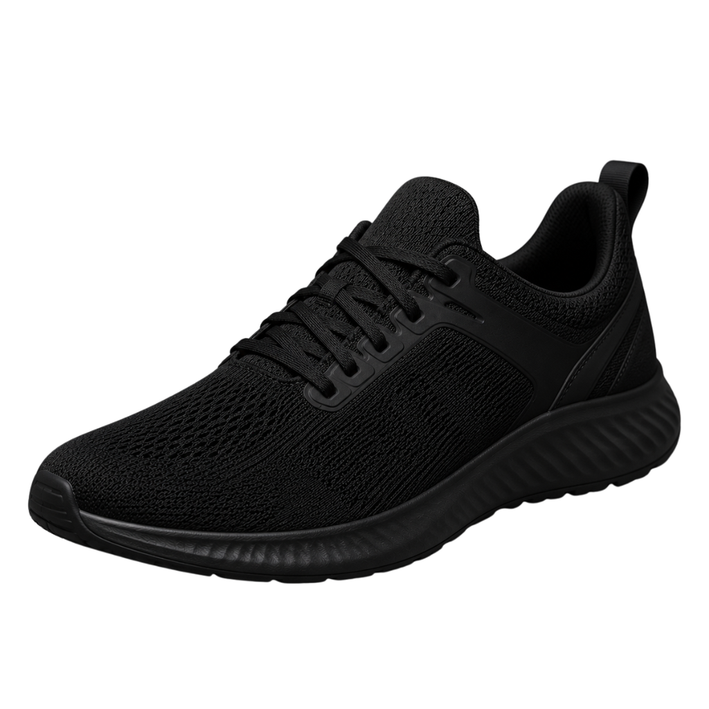 Performance Knit Running Trainers – Jet Black | Kollburm
