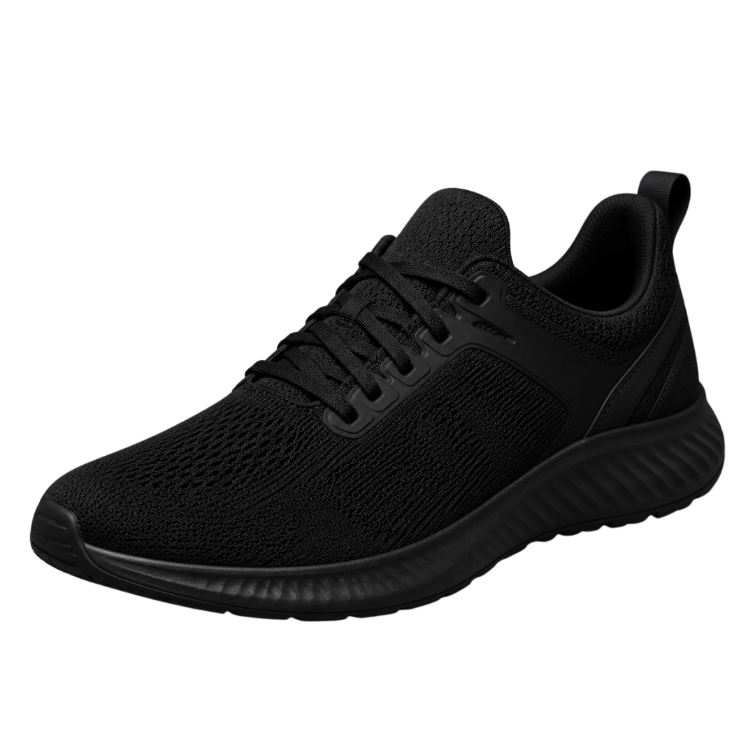 Performance Knit Running Trainers – Jet Black | Kollburm
