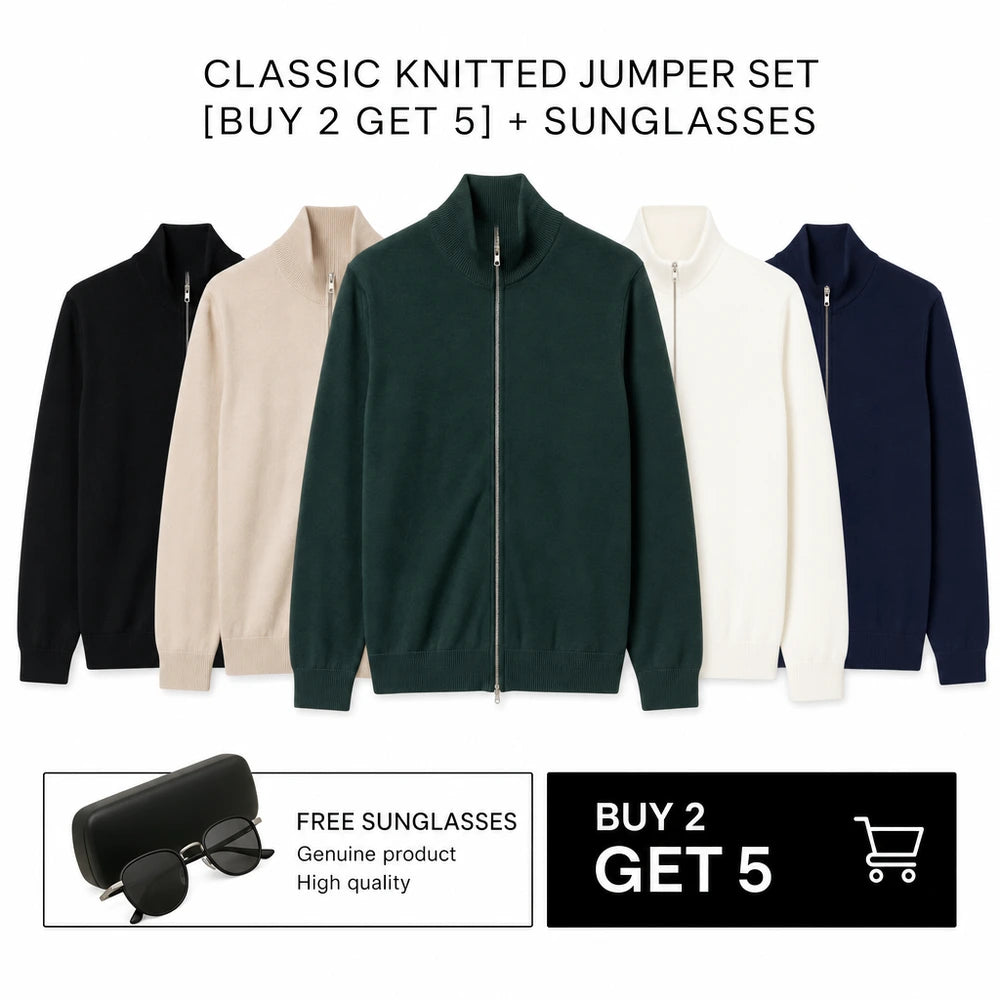 CLASSIC KNITTED JUMPER SET [BUY 2 GET 5] + GLASSES